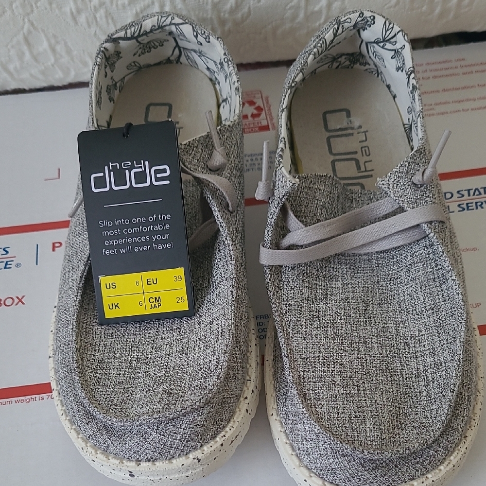 Hey Dude Women  Gray Shoes Size 8
